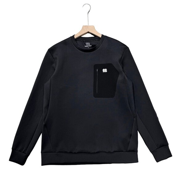 Kolon Sport Black Long Sleeve Sweatshirt - Picture 1 of 8